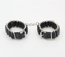 Load image into Gallery viewer, Leather Woven Chain Link Wrist Cuffs