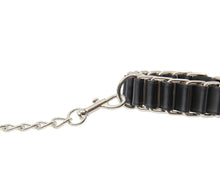 Load image into Gallery viewer, Leather Woven Chain Link Wrist Cuffs