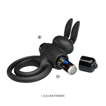 Load image into Gallery viewer, Lawrence Rabbit C & B Ring Black