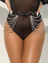 Load image into Gallery viewer, Belt With Chain Loop Tassel
