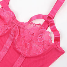 Load image into Gallery viewer, Teddy W/ Garter Ring Pink(16-18) 3xl