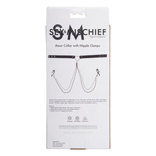 Load image into Gallery viewer, Sex & Mischief Amor Collar With Nipple Clamps