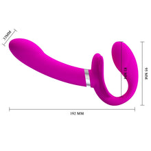 Load image into Gallery viewer, Vibrating Strapless Strap-on Valerie- 192mm