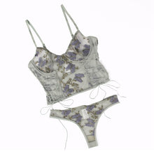 Load image into Gallery viewer, Purple Butterfly Embroidery Set (16-18) 3xl