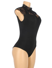 Load image into Gallery viewer, Black Bodysuit W/lace (8-10) M