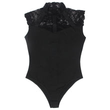 Load image into Gallery viewer, Black Bodysuit W/lace (8-10) M