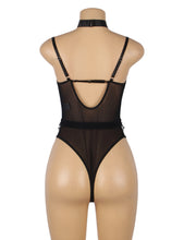 Load image into Gallery viewer, Black Mesh Chain Bodysuit (12-14) Xl
