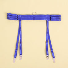 Load image into Gallery viewer, Blue Strappy Mesh Bodysuit (20-22) 5xl