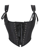 Load image into Gallery viewer, Black Corset 9 Pieces Plastic Bones (8-10) M