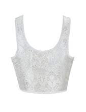 Load image into Gallery viewer, White Corset 9 Plastic Bones (14-16) 2xl