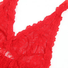 Load image into Gallery viewer, Red Lace Halter Gown (20-22) 4xl/5xl