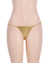 Load image into Gallery viewer, Micro Shiny G String Gold (16) 2xl
