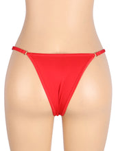 Load image into Gallery viewer, Rhinestone T-back Thong Red (12-14) Xl