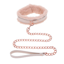 Load image into Gallery viewer, S & M Peaches N Creame Fur Collar & Leash