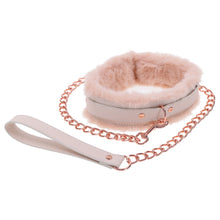 Load image into Gallery viewer, S & M Peaches N Creame Fur Collar & Leash