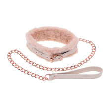 Load image into Gallery viewer, S & M Peaches N Creame Fur Collar & Leash