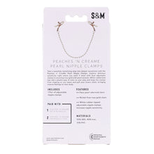 Load image into Gallery viewer, S & M Peaches N Creame Pearl Nipple Clamps