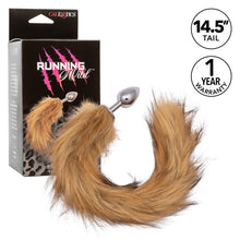 Load image into Gallery viewer, Foxtail Brown - Small Metal Butt Plug