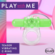 Load image into Gallery viewer, Play With Me Teaser Vibrating C-ring Green