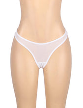 Load image into Gallery viewer, White Lace Garter Panty (12-14) Xl