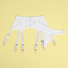 Load image into Gallery viewer, White Lace Garter Panty (12-14) Xl