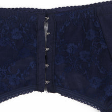 Load image into Gallery viewer, Blue Lace Garter Panty (12-14) Xl