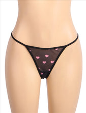 Load image into Gallery viewer, Black Babydoll W Hearts (10-12) L