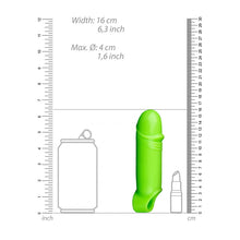 Load image into Gallery viewer, Ouch! Glow In The Dark Smooth Thick Stretchy Penis Sleeve -16cm