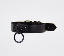 Load image into Gallery viewer, Faux Leather Collar With Ring