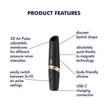 Load image into Gallery viewer, Satisfyer Perfect Kiss Black