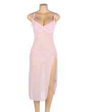 Load image into Gallery viewer, Split Thigh Butterfly Dress Pink (18) 3xl
