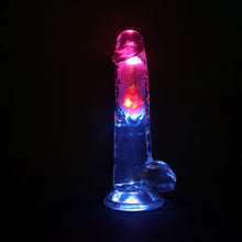 Load image into Gallery viewer, Realrock 8'' Led Vibrating Dong W/balls