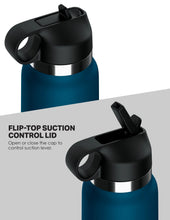 Load image into Gallery viewer, Pdx Plus Fuck Flask Private Pleaser Blue/ Brown