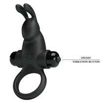 Load image into Gallery viewer, Larry Rabbit C Ring Black