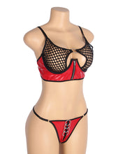 Load image into Gallery viewer, Red Wetlook & Mesh Set (14) Xl