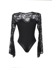 Load image into Gallery viewer, Black Bell Sleeve Teddy (20-22) 5xl