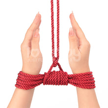 Load image into Gallery viewer, Rebellion Reign Crimson 10m Silky Bondage Rope Red