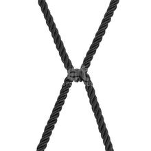 Load image into Gallery viewer, Rebellion Reign Ebony 10m Silky Bondage Rope Black