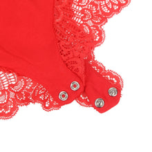 Load image into Gallery viewer, Red Modal And Lace Bodysuit (10-12) L