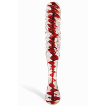 Load image into Gallery viewer, Adam & Eve Sweetheart Swirl Glass Dildo