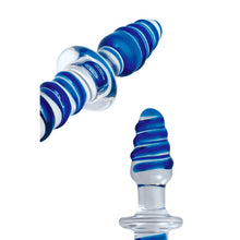 Load image into Gallery viewer, Adam & Eve Twisted Love Glass Dildo