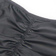 Load image into Gallery viewer, Black Pu Crotchless Panty (10-12) L