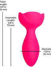 Load image into Gallery viewer, M-lady Light Up Rotating Anal Plug Pink