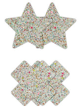 Load image into Gallery viewer, Pretty Pasties Star And Cross Glow 2 Pair
