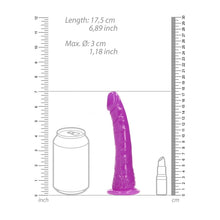 Load image into Gallery viewer, Realrock 6" Slim Glow In The Dark Neon Purple