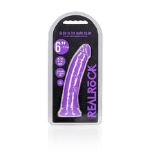 Load image into Gallery viewer, Realrock 6" Slim Glow In The Dark Neon Purple
