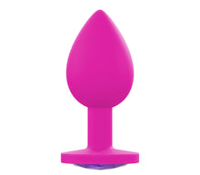 Load image into Gallery viewer, Large Silicone Pink Butt Plug Gem