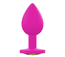 Load image into Gallery viewer, Large Silicone Pink Butt Plug Gem