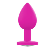 Load image into Gallery viewer, Large Silicone Pink Butt Plug Gem
