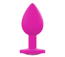 Load image into Gallery viewer, Small Silicone Pink Butt Plug Gem